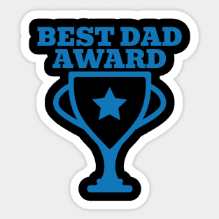 Best Dad Award Sticker